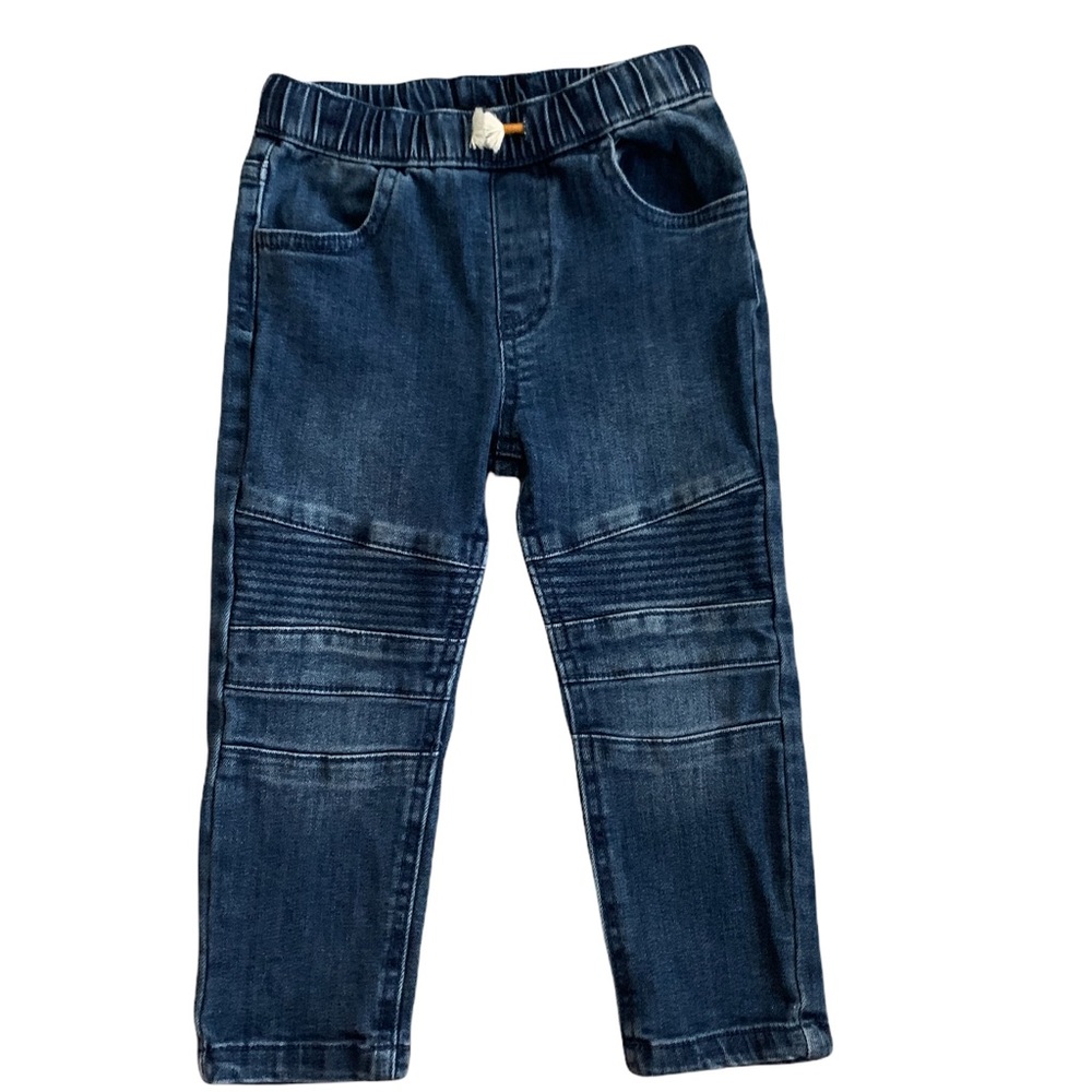 Toddler Art Class Skinny Moto Jeans w/ Drawstring, 2T